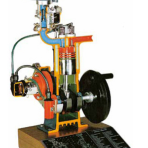 4 Stroke Single Cylinder Petrol Engine (Sectioned)